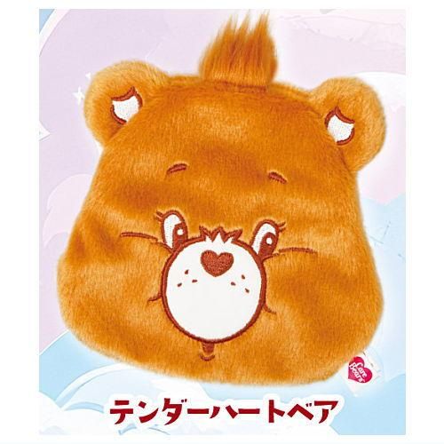 CareBears ケアベア フェイスポーチ [5.テンダーハートベア],クオリア