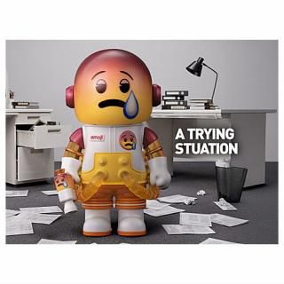 POPMART MEGA SPACE MOLLY 100%emoji ꡼ [2.A TRYING SITUATION] ͥݥԲ 