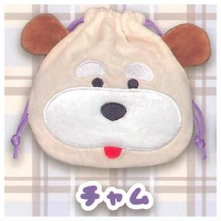 mikko characters フェイス巾着 [3.Latte],クオリア
