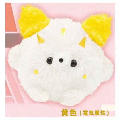 白い翼のあるぬいぐるみ まるあにまる おきつねちゃんのぬいぐるみ [5.黄色 (電気属性