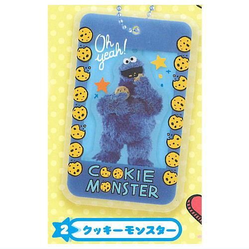 独創的 セサミストリート ケースつきアクリルチャーム [2.クッキー タイヤ・ホイール