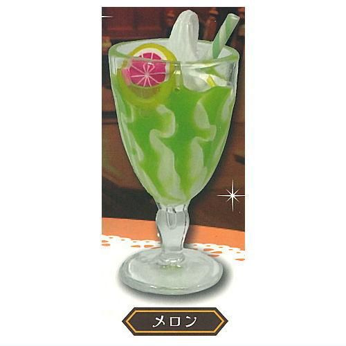しろくま貯金箱&ガチャ　メロンクリームソーダ　マット&スプーンつき　4点セット メロンソーダと麦わら帽子のセット☆しろくま貯金箱 その他