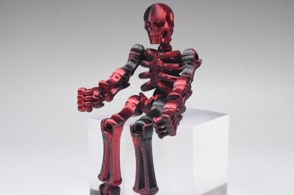 骸骨キャラクター フィギュア　当時物 どくろ 骸骨 オレンジ フィギュア オブジェ ストリート