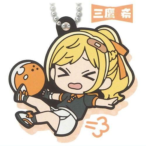 Turkey！すってんころりん ラバーマスコットキーホルダー [4.三鷹希