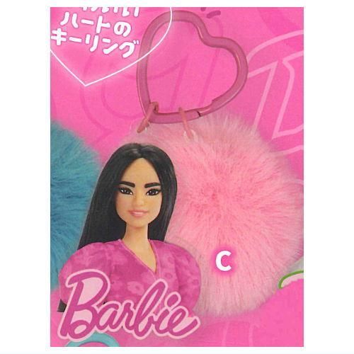 Barbie バービー ファーボール付きアクリルキーホルダー [3.C
