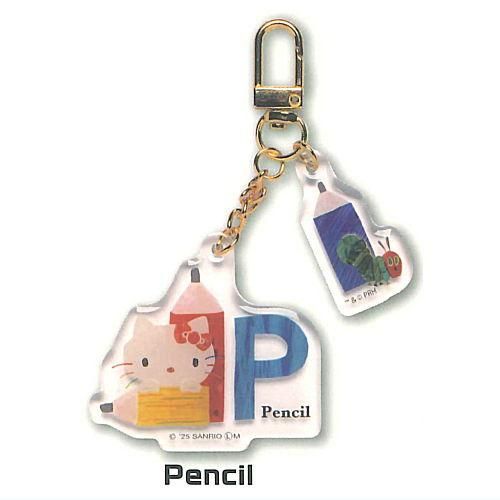 DPF SiM アクキー ガチャ バラ売り希望はコメント欄へ はらぺこあおむし×ハローキティ ツインアクリルキーホルダー [4