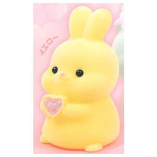 ふわふわフロッキーソフビのうさぎ [1.イエロー],クオリア