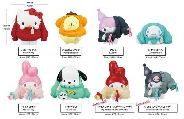 ハローキティ おきがえちゅう BOX フィギュアセット PERIHAPI！ Hello Kitty and Friends おきがえちゅう(BOX)《種類