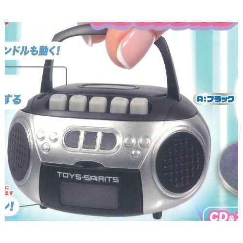 本当に録音再生！レトロminiCDプレイヤーマスコット メタリック