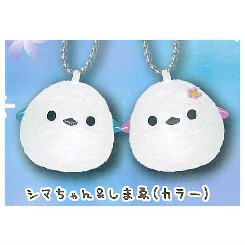 ふくふく シマエナガ なかよしおやこ　カラフル マスコット ふくふくシマエナガなかよしおやこカラフルウルトラBIG