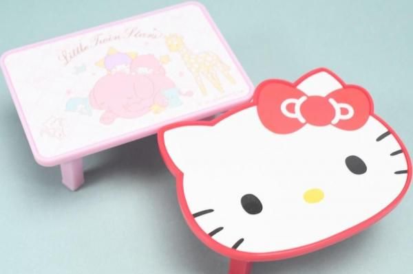 マイメロ フェイス型　テーブル 平成レトロ】新品 マイメロディ フェイス型テーブル 折り畳み 激レア