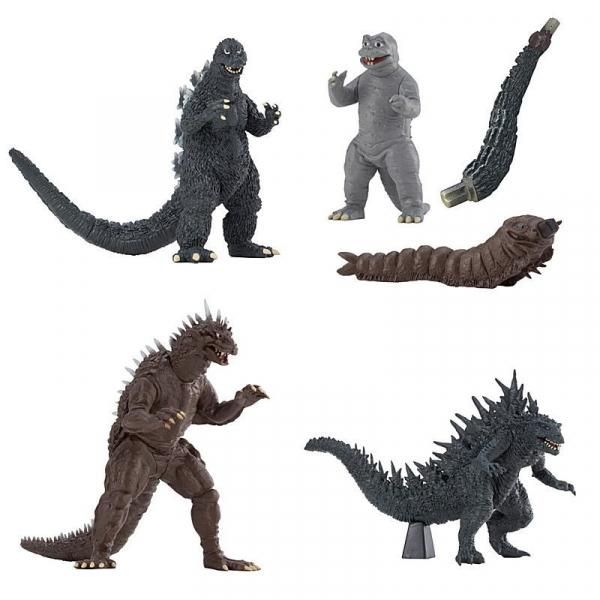 HG ゴジラ まとめて 全74体】ゴジラHG全造形を並べてみた【ガチャポン】フィギュア