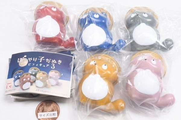 ぼんやり子だぬき ソフビフィギュア3 [ノーマル5種セット