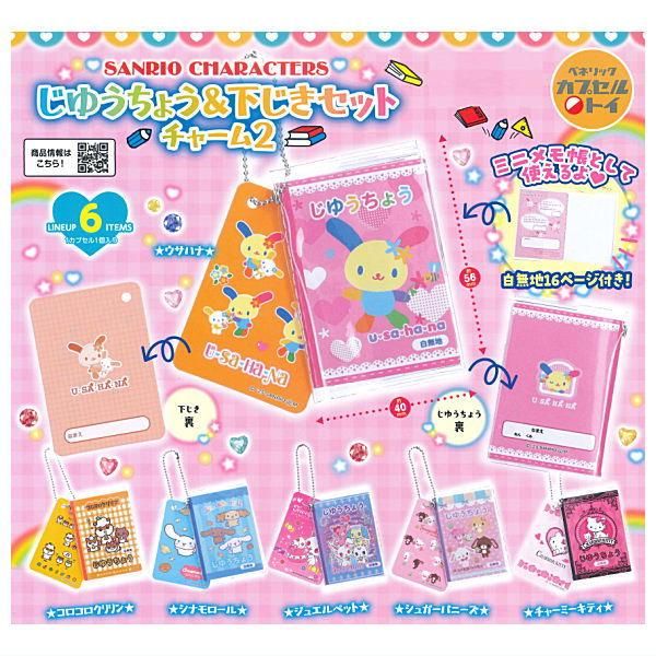 全部揃ってます!!】サンリオキャラクターズ じゆうちょう＆下じき