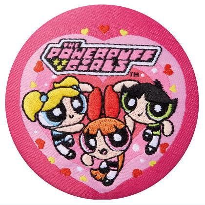 パワーパフガールズ 刺繍缶バッジビスケット [13.集合4]※お菓子は付属