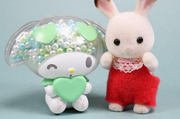 全部揃ってます!!】マイメロディ 透明キラキラマスコット [全6種セット