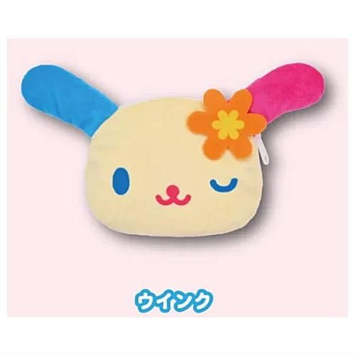 サンリオ ウサハナ ぬいぐるみポーチ(再販) [1.ウインク],夢屋