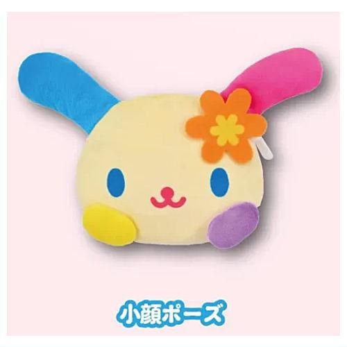 未使用 ウサハナ ぬいぐるみ ポーチ バッグ 希少 サンリオ 平成 レトロ サンリオ ウサハナ ぬいぐるみポーチ(再販) [2.小顔ポーズ],夢屋