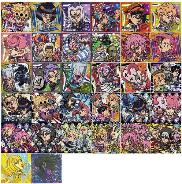 ジョジョの奇妙な冒険 シールウエハース 第一弾、第二弾　フルコンプ　全58種 にふぉるめーしょん ジョジョの奇妙な冒険 シールウエハース