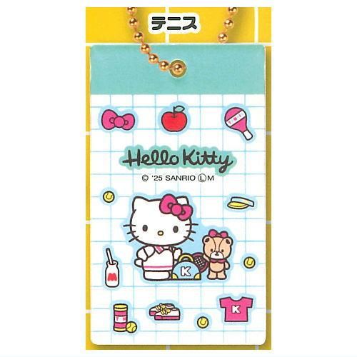 ハローキティ シール風アクリルキーチェーン [1.テニス],IP4