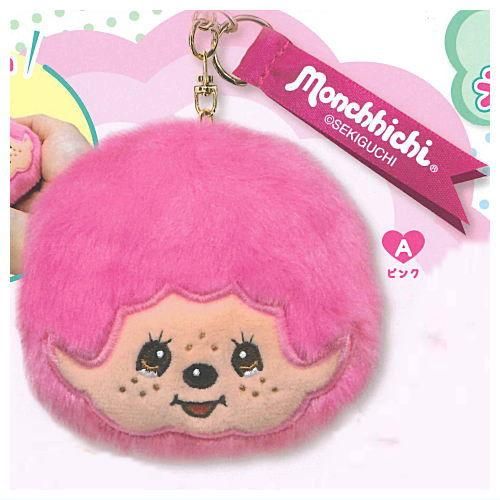 モンチッチ フェイスぬいぐるみ カラフルバージョン [1.ピンク