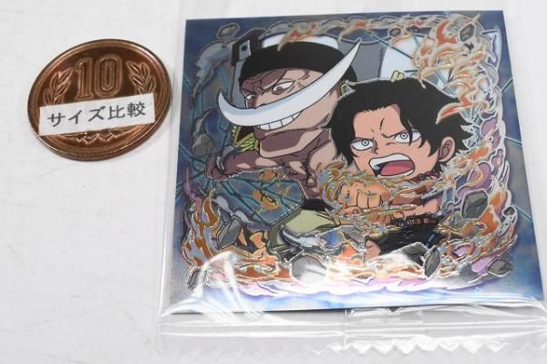 ワンピース　ワーコレ　エース　白ひげ　シール にふぉるめーしょん ワンピース大海賊シールウエハースLOG.13 自由な