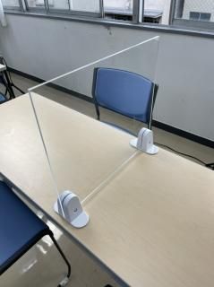 飛沫感染予防対策商品 パーティション金具PT-120-WH 【白色】