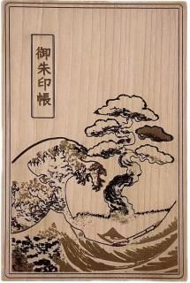 御朱印壁掛け 見開き 御朱印帳 額縁 小（2面飾り） 木製 額 カバー 収納