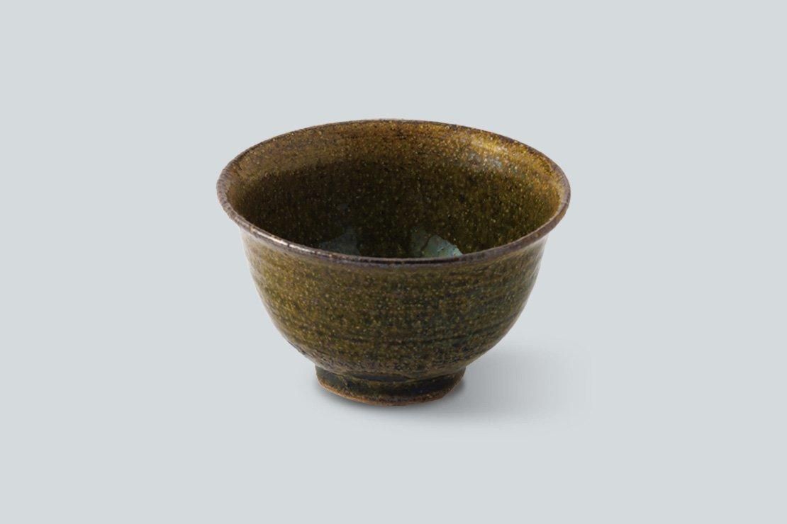 美濃焼の名工 工藤陸雄 南窯 鼠志野大鉢及び向付け小鉢