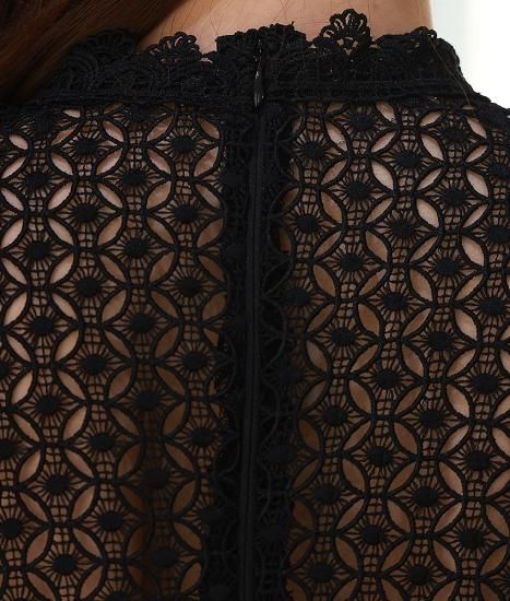 韓国製 | rinfarre | ブラック トップスレース ワンピース - rinfarre