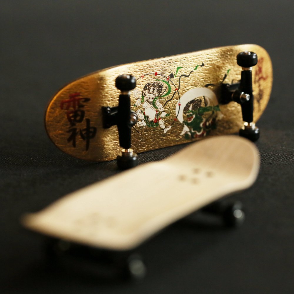 縁音-enne-伝統工芸「山中漆器」ゆびすけぼー/指スケ/スケボー/デッキ/fingerboard/sk8/skateboard/skater/deck/山中塗/漆/ギフト/プレゼント/gift/present