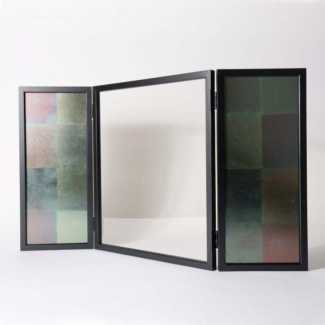 パーテーション　三曲タイプ　【青貝箔】