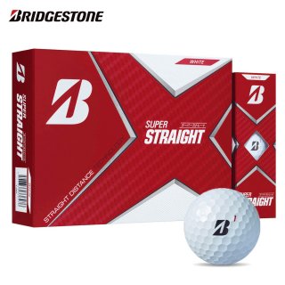 ブリヂストン BRIDGESTONE SUPER STRAIGHT スーパーストレート ゴルフボール 1ダース(12球入り) 日本正規品<br>の商品画像