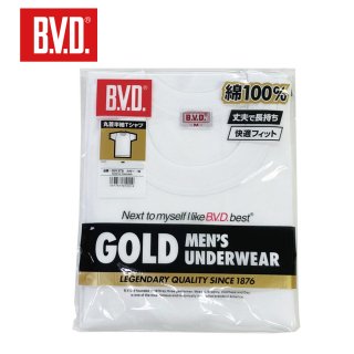 BVD  丸首半袖Tシャツ<br>【1点限りネコポス対応】<br> の商品画像