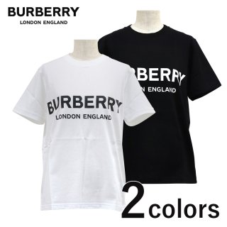 BURBERRY バーバリー ロゴ プリント コットン 半袖 Tシャツ 8011651 クルーネック カットソー レディース<br>の商品画像