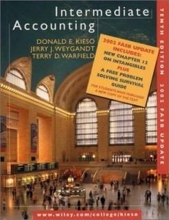 Intermediate Accounting  10th Edition Update Kieso  Donald E.; Weygandt  Jerry J. and Warfield  Ter
