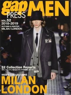 š2018-2019 A/W gap PRESS MEN vol.52 MILAN / LONDON (gap PRESS Collections)