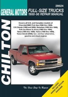 šChilton's General Motors-Full-Size Trucks 1988-98 Repair Manual (Chilton Automotive Books)