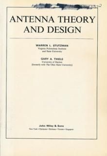 šAntenna Theory and Design
