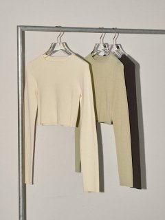 『TODAYFUL』<BR>Cropped Smooth Knit<BR>
