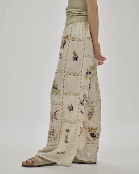 TODAYFUL , Embroidery Patchwork Trousers TODAYFUL , Embroidery Patchwork Trousers