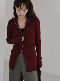 Hella<br>zip up rib knit<br>