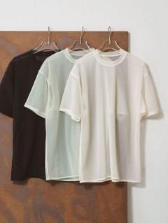 TODAYFUL<BR>Halfsleeve Sheer T-shirts<BR>