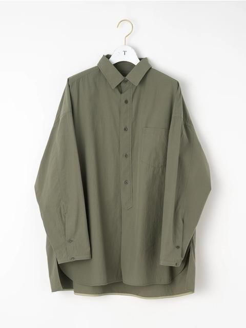 TICCA ハーブスクエアビッグシャツブルゾンUNI