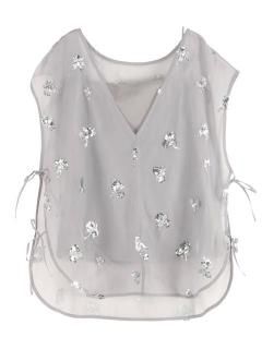 ELENDEEK<BR>SPANGLE SHEER BL<BR>