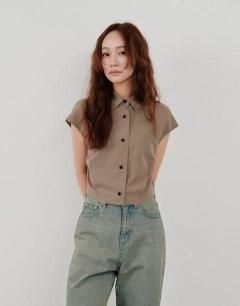Hella ͽ󥢥ƥ<br>cut off cropped shirt<br>