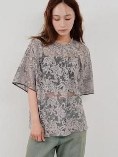 Hella ͽ󥢥ƥ<br>rascel lace half sleeve top<br>