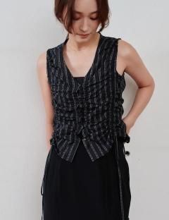 Hella ͽ󥢥ƥ<br>gather stripe top<br>