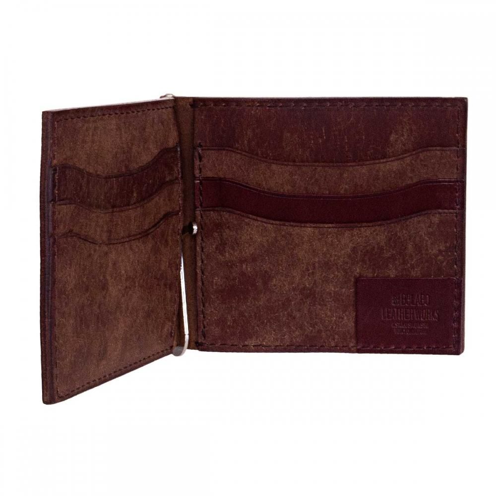 イタリア本革製 マネークリップ「Pueblo 札バサミ・マネークリップ