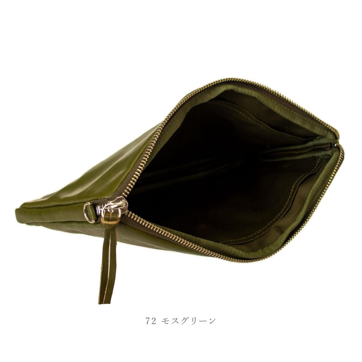 本革製 サコッシュ 「JEANS レザーサコッシュ/斜め掛け薄型シンプル